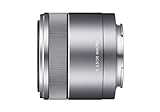 Sony SEL-30M35 Makro-Objektiv (Festbrennweite, 30 mm, F3.5, APS-C, geeignet für A6000, A5100, A5000 und Nex Serien, E-Mount) silber