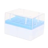 DECOMELODY 2er-Box Kryobox Behälter Reagenzglas Phiole Kühlen Deckel Rohrgestell Große Gefrierbeutel Fläschchen Regal Für Probenflaschen Cooler Reisekoffer Kühlung Plastik
