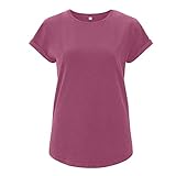 EarthPositive - Damen Stonewashed T-Shirt/Berry, L