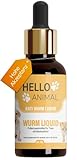 NEU: HelloAnimal® Wurm Liquid vegan für Tiere wie Hunde, Katzen, Kaninchen, & Geflügel - natürliches Mittel aus Kräutern für Magen und Darm bei WURMBEFALL - 50 ML