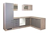 Küchenzeile Eck Küchenzeile L Form Winkelküche ohne Geräte Eckküche 280x170 bronze metallic