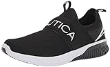 Nautica Men's Casual Fashion Sneakers-Walking Shoes-Lightweight Joggers-Steeper Sport-Black-9.5