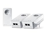 devolo Magic 2 WiFi next Multiroom Kit, WLAN Powerline Adapter -bis 2.400 Mbit/s, Mesh WLAN, WLAN Steckdose, 4x Gigabit LAN Anschluss, dLAN 2.0, weiß