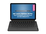 Lenovo IdeaPad Duet Chromebook 26,4 cm (10,1 Zoll, 1920x1200, Full HD, WideView, Touch) 2-in-1 Tablet (MediaTek P60T, 4GB RAM, 64GB eMMC, ARM Mali-G72 MP3, Chrome OS) blau-grau + USI Pen