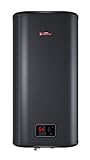 Thermex ID 80 V Shadow Smart Warmwasserspeicher 80 Liter Smart Warmwasserspeicher, vertikale Wandmontage, schwarz
