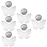 BESTonZON 6 Stücke Magnet Tischdeckenbeschwerer Magnetische Tischdeckenklammern mit Schmetterling Anhänger Edelstahl Tischdecke Anhänger Befestigen für Hochzeit Outdoor Garten Restaurant Deko