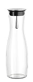 Bohemia Cristal 093 006 104 SIMAX Karaffe ca. 1250 ml aus hitzebeständigem Borosilikatglas mit praktischem Ausgießer aus Edelstahl 'Viva'