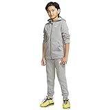 Nike Jungen B Nsw Core Bf Trk Suit Trainingsanzug, Grau (091 Carbon Heather/Dark Grey/W), M (137-147 cm)