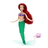 Disney Store Official - Arielle, die Meerjungfrau - Klassische Puppe - 29 cm/11' - Voll bewegliche Disney Puppe mit Meerjungfrauenschwanz und Muscheloberteil - Mit Spielzeughaarbürste - Ab 3 J