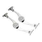Angoily 2 Stk Schrank-stütz Stange Torscharnier Scharniere Für Garagentore Klappbare Stützscharniere Soft-close-schrankscharniere Halterungen Für Regale Falten Haken Silver Zinklegierung