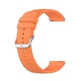 Tiggo 22mm Armband für Huami amazfit GTR 2e/ 2,Silikon Ersatzband Verstellbares Weiches Silikonband,Uhrenarmband Armbänder Wrist Strap für Huami amazfit 3 stratoS/GTR 47mm/2 stratoS (Orange)