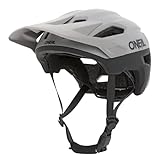 O'NEAL | Mountainbike-Helm | MTB All-Mountain | Lüftungsöffnungen zur Belüftung & Kühlung, Größenverstellsystem, Sicherheitsnorm EN1078 | Trailfinder Helmet Split | Erwachsene | Grau | Größe S/M