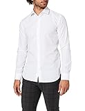 Seidensticker Herren Business-Hemd - Extra Slim Fit - Bügelfrei - Kent-Kragen - Langarm - 100% Baumwolle, Weiß (Weiß 01), 39 EU