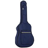 TRIXES blaue Schutz- und Transporttasche für akustische und klassische Gitarren wasserfest und gepolstert