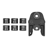 Pressbacken TH16-20-26-32 Kontur Set Crimpwerkzeug Rohrzange Th Pressbacken Set mit 4 Arten von TH-Formen Gehärteter Stahl zum Verbinden von Aluminium-Kunststoffrohren PEX-Rohren PB-Rohren usw