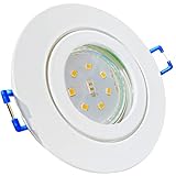 Lampen-Platz LED Bad Einbaustrahler 12V inkl. 10 x 3W SMD LM Farbe Weiß IP44 LED Deckenleuchten Aqua 3000K