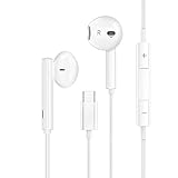 USB C-Kopfhörer, In-Ear Typ C-Kopfhörer,USB C-Ohrhörer mit Lautstärke- und Mikrofonsteuerung, Geeignet für Huawei, Xia0mi, Samsung und andere Typ-C-Schnittstellengeräte