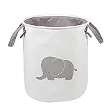 Swadal Wäschekorb, Spielzeugaufbewahrungseimer, zusammenklappbarer Wäschekorb, faltbarer Wäschekorb (Elefant)