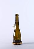 Wein Windlicht # 1 Rustikal, Antikgrün, kurze F