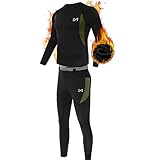MEETYOO Herren U1 Basisschicht-Set, Schwarz, L