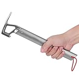 Gancon Zelthammer, Camping Hammer, Zelthammer mit Bierflaschenöffner, Multifunktionaler BAU-Campinghammer mit Aluminiumgriff für Den Außenb