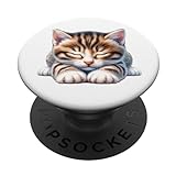 Yoga-Pose für Katzen Nummer 6 PopSockets mit austauschbarem PopGrip