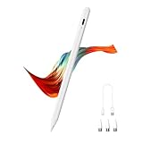 Stylus Stift für Touch Screens POM Tip Pen Wiederaufladbarer Capacitive Magnetic für iPad/Pro/Air/Mini/iPhone/Samsung Galaxy/Huawei/iOS/Android/Tablets-Weiß