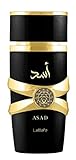 Lattafa Importiertes Luxus Parfum Asad Premium Erfrischende Oud und Moschus Düfte Eau de Parfum 100ml Parfum für Unisex (1 Stück)
