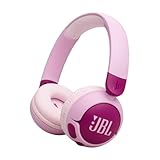 JBL Junior 320 BT, Kabellose On-Ear Bluetooth-Kopfhörer mit eingebautem Mikrofon für Kinder, 50 h Wiedergabe, Safe Sound, geringer Lautstärke, einfacher Bedienung und Sticker-Set, L