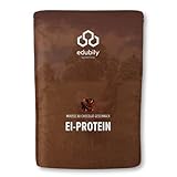 edubily® Ei-Protein Pulver aus Freilandhaltung • Premium Eiweißpulver ohne Milch • 750 g (Mousse au Chocolat)