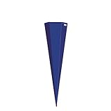 ROTH Schultüten-Rohling zum Basteln ultramarinblau - 85 cm 6-eckig - mit Rot(h)-Spitze ohne Verschluss