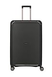 TITAN „COMPAX“-Trolleys von TITAN®: stabile Hartschalen-Koffer in futuristischer Optik in 3 Farben Koffer, 77 cm, 104 Liter, Black