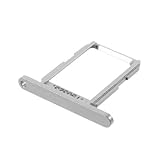 jbTec® SIM-Tray/Karten-Halter passend für Samsung Galaxy S6 - Karten-Halter Schlitten Slot Handy-Karte Rahmen Karten-Fach, Farbe:Silber