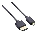 linyutech Hdmi Kabel 3.2mm Super Soft HD-2.0-Mann zu Micro Mini HDMI- Kompatibeles männliches dünnes Kabel 4k HD @ 60Hz leicht tragbar 40 cm / 60 cm / 100 cm Hdmi 2.1 Kabel