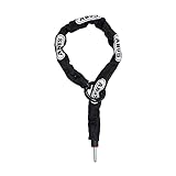 ABUS Rahmenschloss-Einsteckkette – Adaptor Chain 2.0 8KS – Kette zur Zweitsicherung des Fahrrads – 8 mm stark – 85 cm lang – Schwarz – mit Schlosstasche 5950