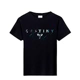 Acegi Destiny 2 – bedrucktes T-Shirt für Herren – Rundhalsausschnitt – modisch – T-Shirt Baumwolle – Sommer B XX-Large