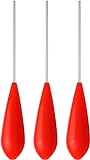 Storfisk fishing & more 3er Set Spirolino Forellenposen in fluoreszierenden Signalfarben, schwimmend, Farbe :Rot, Gewichte:30 Gramm