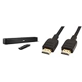 Bose ® Solo 5 TV Sound System schwarz & Amazon Basics HL-007306 Hochgeschwindigkeits-HDMI-Kabel Set 2.0, Ethernet, 3D, 4K-Videowiedergabe und ARC, 1.8m, Schwarz