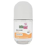 SEBAMED Balsam Deo Sensitive Roll-on, zuverlässiger Schutz vor Körpergeruch, 48h Wirkung, besonders hautverträglich, ohne Aluminiumsalze, 50 ml