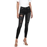 ONLY Female Skinny Fit Jeans ONLBlush Mid Raw Ankle Dest