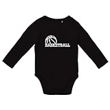 huuraa Baby Body Basketball Ball Unisex Langarm Strampler Größe 62 mit Motiv für alle Basketball Fans Geschenk Idee für Neugeborene und Kleinkinder