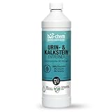 bio-chem® Urinsteinentferner EXTRA STARK - 1000 ml inklusive Schrägdüse - Extrem kraftvoller & sparsamer WC-Reiniger - Entfernt hartnäckigste Ablagerungen wie Urinstein & Kalkstein - Made in DE