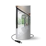 Lampe - Moderne Küche und Glasfenster - 70 cm hoch - Ø30 cm - Inklusive LED-Lampe