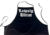 ShirtShop-Saar Leipzig Ultras; Städte Schürze (Latzschürze - Grillen, Kochen, Berufsbekleidung, Kochschürze), schwarz
