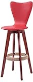 HEZHANG Bar Stools- Massivholz Drehen Hoch Hocker Sessel Cash Register Stuhl Rezeption Stuhl Hocker 5 Farben Dining Chair,C,2