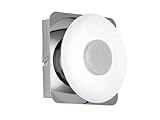 WOFI Deckenleuchte, 1-flammig, Serie Space, 1 x LED, 6 W, 20 V, Breite 6 cm, Höhe 14 cm, Tiefe 14 cm, Kelvin 3000, Lumen 550, chrom 4216.01.01.0000