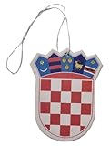 aprom Kroatien Autoduft - 3 Stück - Duft PKW Auto Raumduft Deko - Wappen Flagge