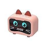UKCOCO 1 Stück Wecker Für Mini-Uhr Wecker Für Mädchen Kleine USB-Lautsprecher Lautsprecher Wecker Lautsprecher Haushalt Trompete Ladegerät Rosa Uhr Mini-Lautsprecher