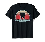 Zahnarzt Retro Zahn Vintage 80er Jahre Stil Geschenk T-Shirt