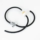TWEJHX 1L Weißer Benzintank, kompatibel mit 47cc 49cc 2-Takt Pocket Bike Moto Crosser Motorrad Dirt Bike Teilen(D)